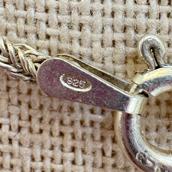 Sterling Silver 925 Elephant Three Dimensional Pendant Necklace Size 24" Length - Picture 7 of 14